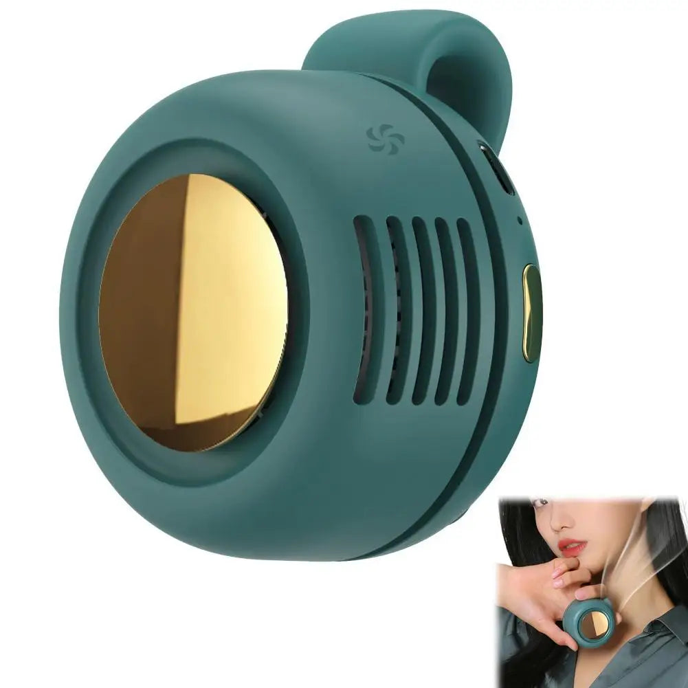Portable Mini Bladeless Fan – Clip-On Waist Fan 3-Speed Cooling for Outdoor Travel & Daily Use
