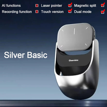 Cheerdots2 Detachable Air Wireless Mouse with Touchpad AI Recording, ChatGPT & Silent Click for Work