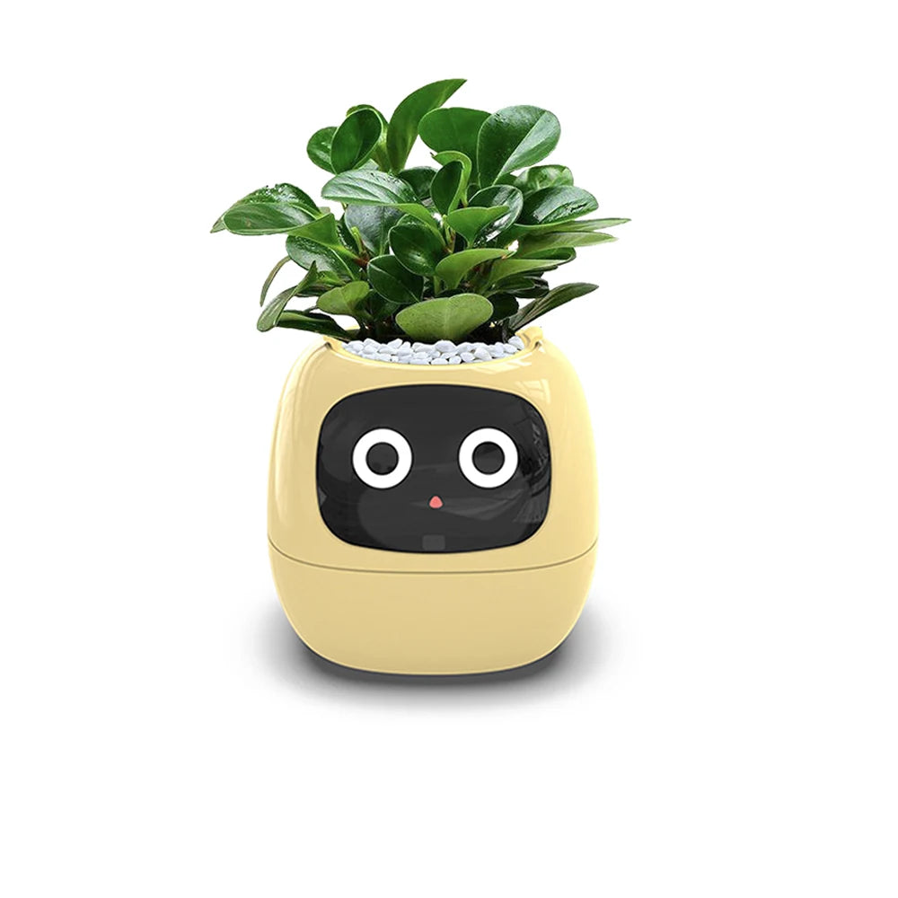 Tuya Smart Pet Planter Robot – Smart Plant Companion 7 Smart Sensors, Time, Light & Moisture Display