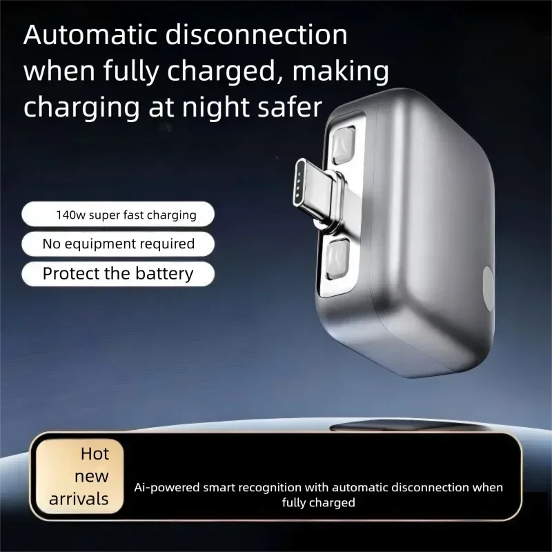 140W Type-C Auto Disconnect Charging Adapter Auto Power Cut-Off Fast Charger Protection