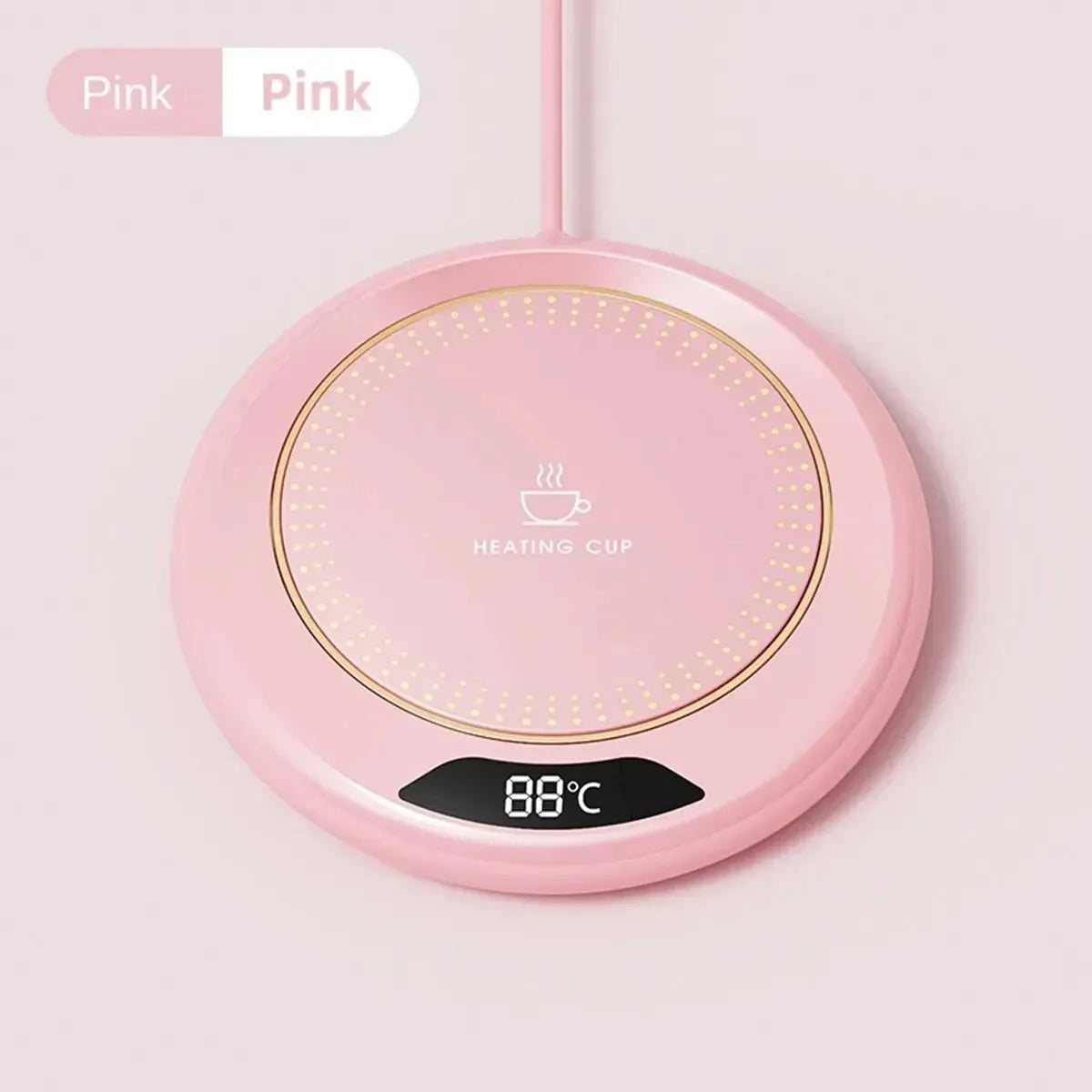 USB Thermostatic Heating Coaster with 3-Speed Control 55°C Constant Temperature Cup Warmer