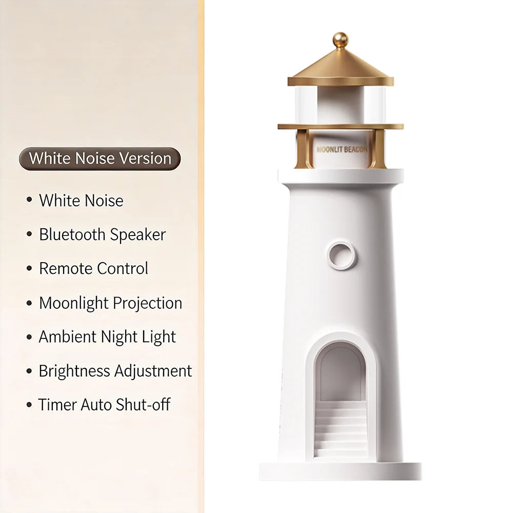 Moon Lamp Projection Lighthouse Lamps Night Light Remote Control Bluetooth Music Motion Sensor Ambient Lights Xmas Birthday Gift