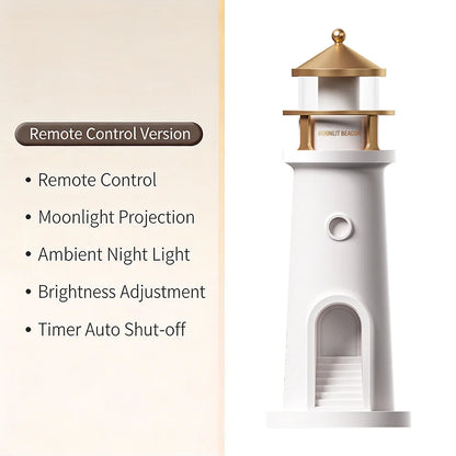 Moon Lamp Projection Lighthouse Lamps Night Light Remote Control Bluetooth Music Motion Sensor Ambient Lights Xmas Birthday Gift