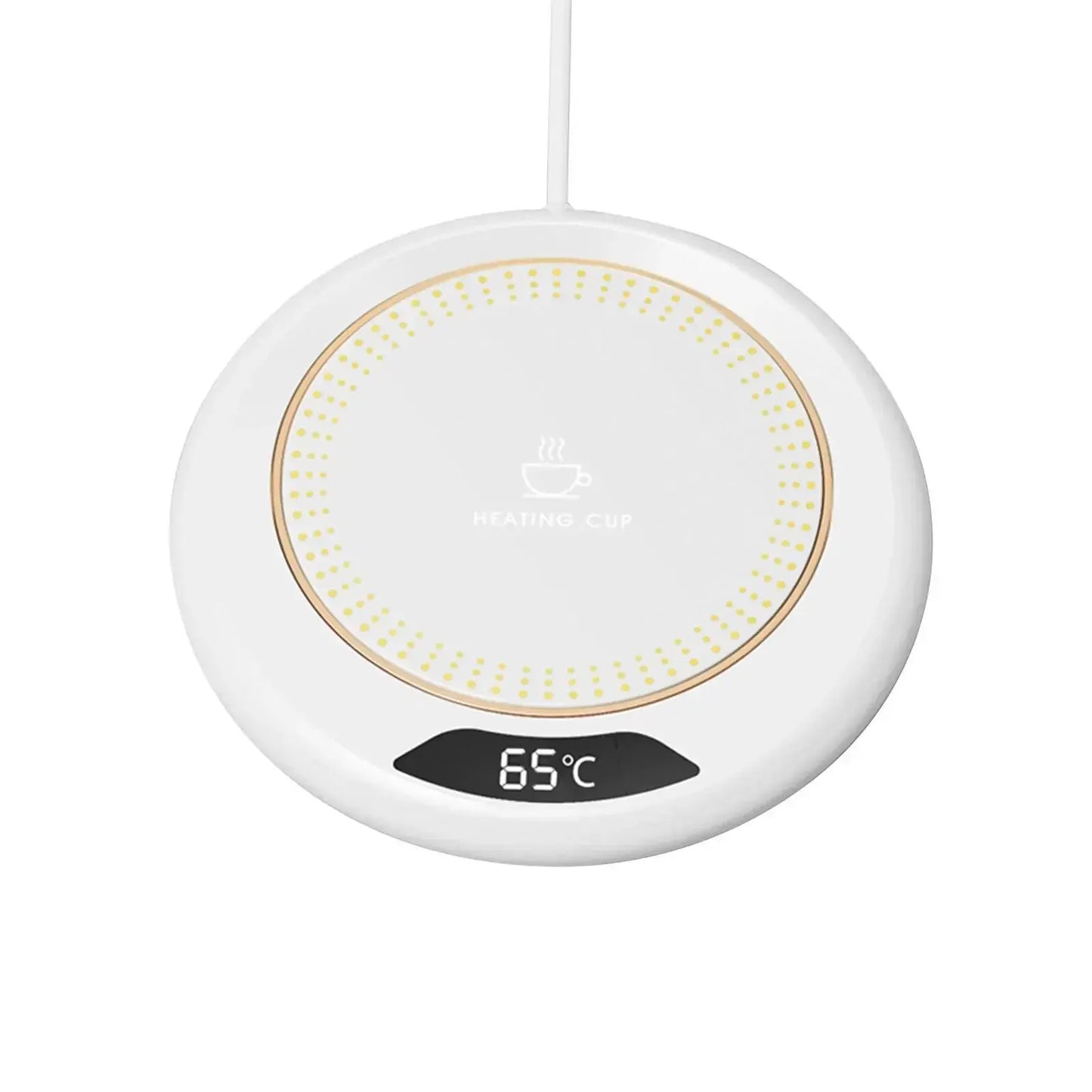 USB Thermostatic Heating Coaster with 3-Speed Control 55°C Constant Temperature Cup Warmer