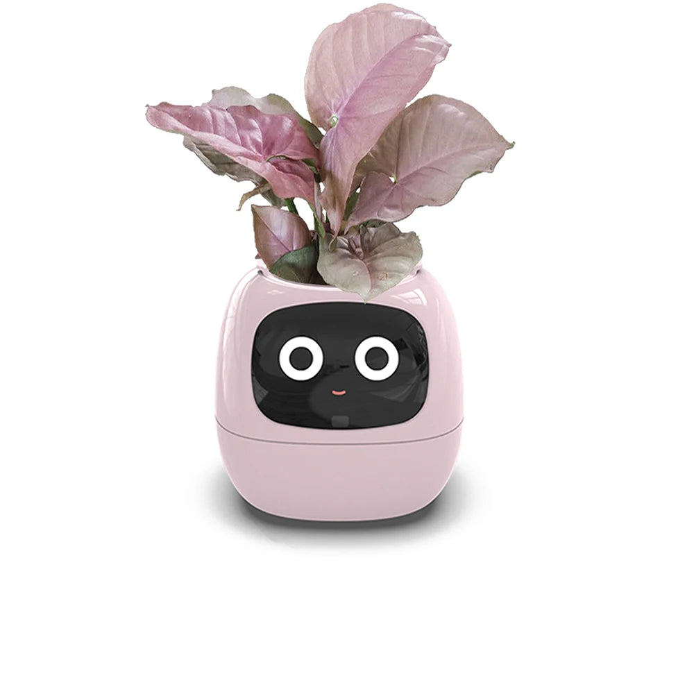 Tuya Smart Pet Planter Robot – Smart Plant Companion 7 Smart Sensors, Time, Light & Moisture Display