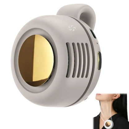 Portable Mini Bladeless Fan – Clip-On Waist Fan 3-Speed Cooling for Outdoor Travel & Daily Use