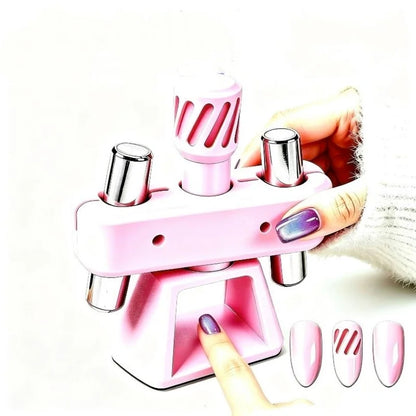 Cat Eye Nail Magnet Tool – 360° Rotating Gyroscope Glass Bead Effect for Nail Art & Manicure