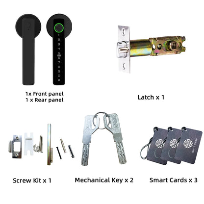 RAYKUBE M5 Tuya BLE Smart Fingerprint Door Lock Password, IC Card, Key & Tuya App Unlock