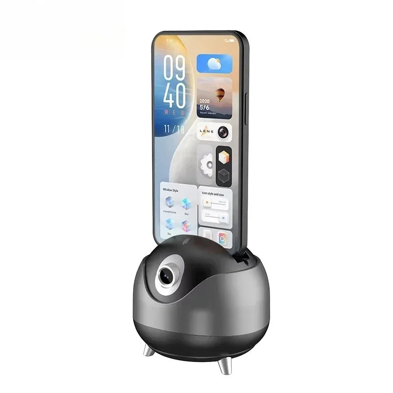 AI 360° Auto Face Tracking Phone Holder & Tripod Intelligent Rotating Stabilizer with Universal Joint