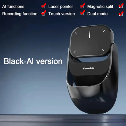 Cheerdots2 Detachable Air Wireless Mouse with Touchpad AI Recording, ChatGPT & Silent Click for Work
