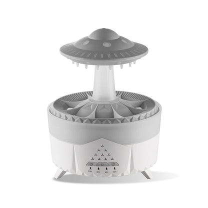 350ml Aroma Air Humidifier – Mini USB Remote Control Rain Cloud Aroma Diffuser with Color Light