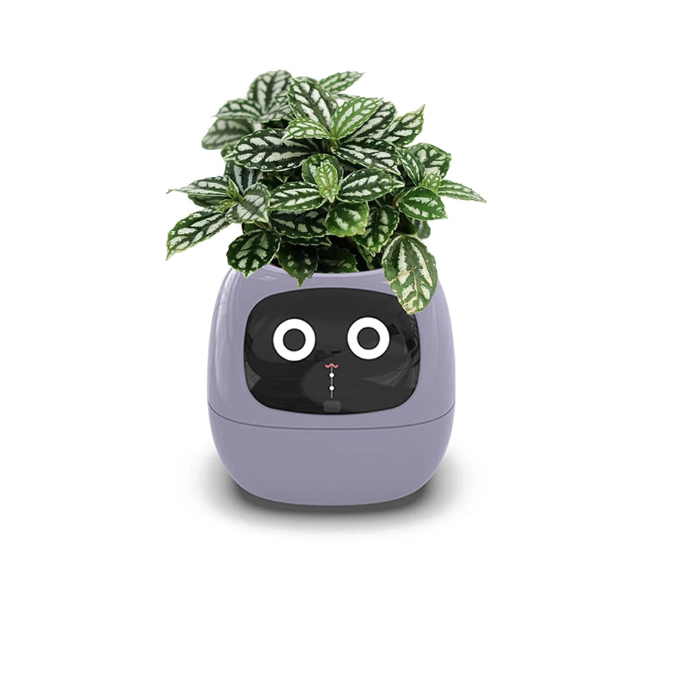 Tuya Smart Pet Planter Robot – Smart Plant Companion 7 Smart Sensors, Time, Light & Moisture Display
