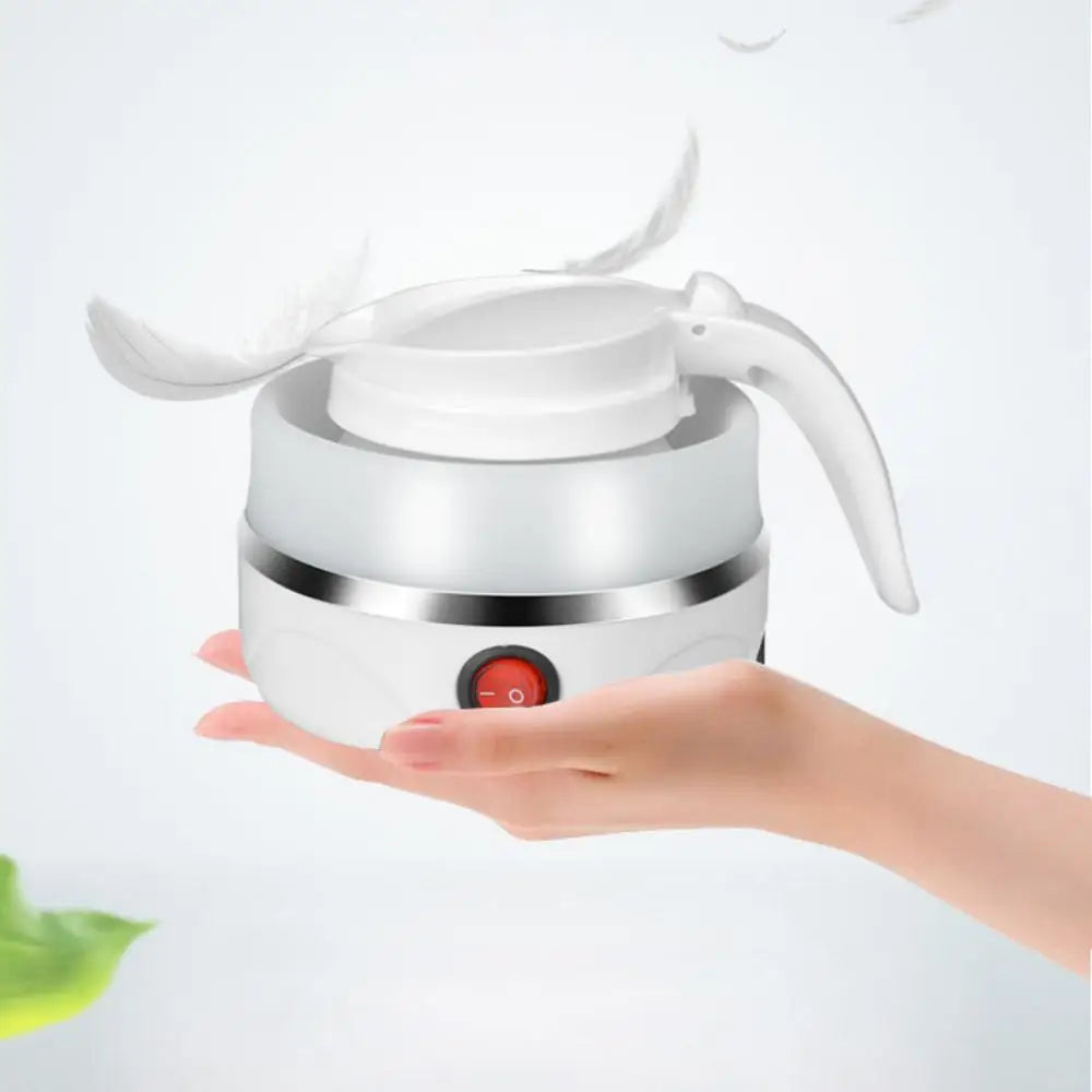 Collapsible Retractable Silicone Electric Kettle, Mini Portable Foldable Travel Boiler for Camping & Travel Use