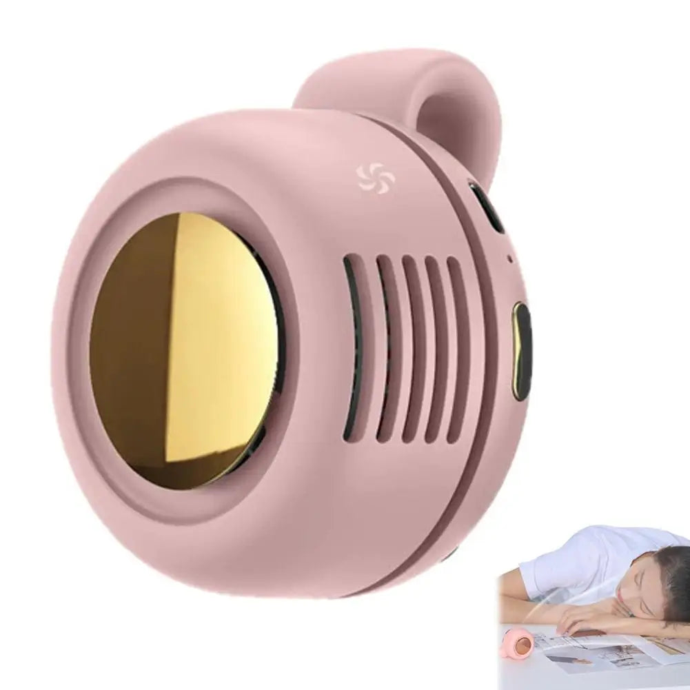Portable Mini Bladeless Fan – Clip-On Waist Fan 3-Speed Cooling for Outdoor Travel & Daily Use