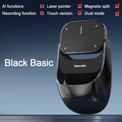 Cheerdots2 Detachable Air Wireless Mouse with Touchpad AI Recording, ChatGPT & Silent Click for Work