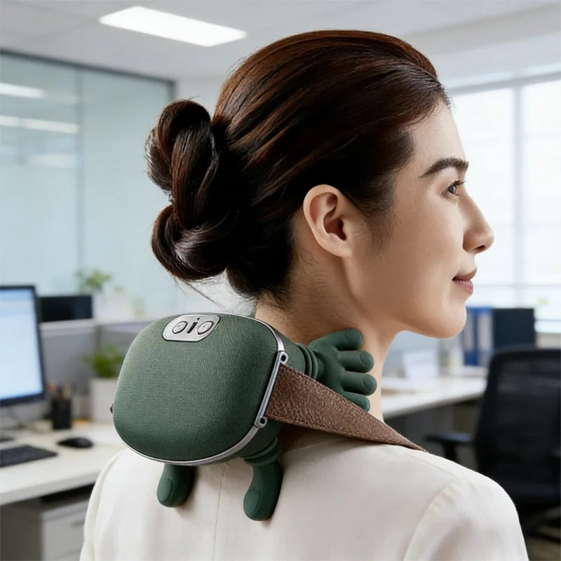 Raymay Bionic Neck Shoulder Massager N7 Kneading Shawl 3-Level Modes for Neck, Waist, Leg & Body Massage