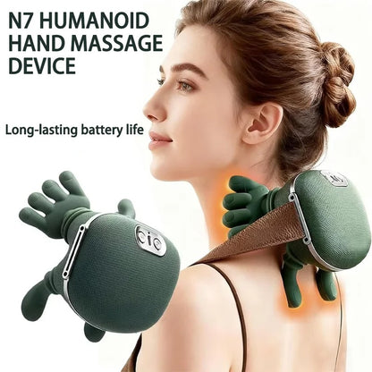 Raymay Bionic Neck Shoulder Massager N7 Kneading Shawl 3-Level Modes for Neck, Waist, Leg & Body Massage